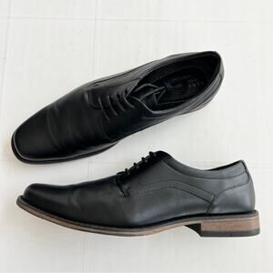 PERRY ELLIS Portfolio Ultra Foam Alen Burnish Oxford Dress Shoes SIZE 12 Black